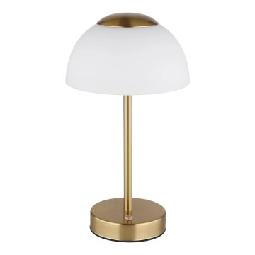 Globo - LED Dimmable επαναφορτιζόμενο επιτραπέζιο φωτιστικό LED/2,5W/5V 1800mAh 2700K/4000K/6500K ορείχαλκος